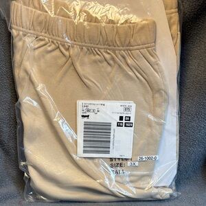 Woman Within Beige Stretch Pamts